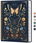 Planner 2026-2027, Jul 2026-Jun 2027 Monthly & Weekly Planner Calendar | 6.3" x 8.5", Hardcover Academic Spiral Pretty School Planning Book for Women, Teacher, Student, Golden Butterfly