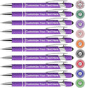 Qingxily Up to 300 Pcs Custom Pens Bulk Personalized Pens with Free Engraving Customized Stylus Ballpoint Pens with Your Name Text Message for Business Graduation Anniversaries-12 Pcs