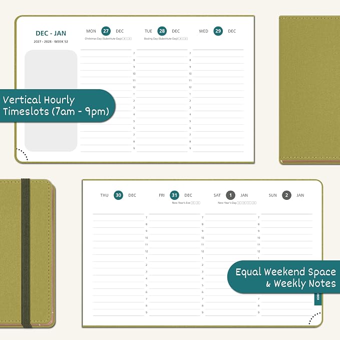 BEZEND 2027 Planner Weekly and Monthly, Daily Calendar Book (9"x5.5")