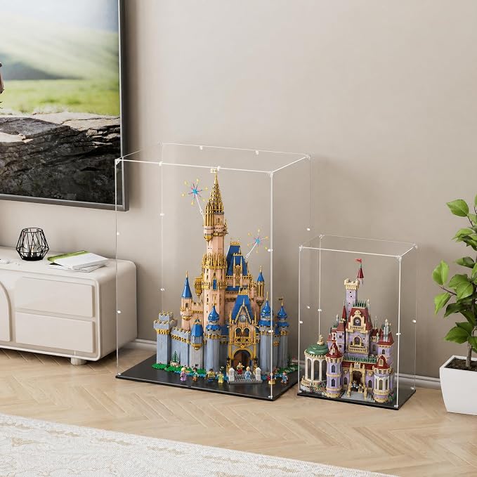 Clear Acrylic Display Case, Easy Assembly Showcase Boxes(24x14x32inch) | dofopo Dust Protection Case for Action Figures and Dolls, Alternative Glass Box for Collectibles Commemorative Gifts