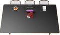 CENNBIE HUGE220 86.6" x 47" Black Leather Desk Mat for Conference Table, Dining Table, Work Table, Banquet Tables, Library Table