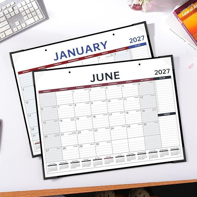 2027 Calendar - 2027 Desk Calendar, 22" x 17", Jan.2027 - Dec.2027