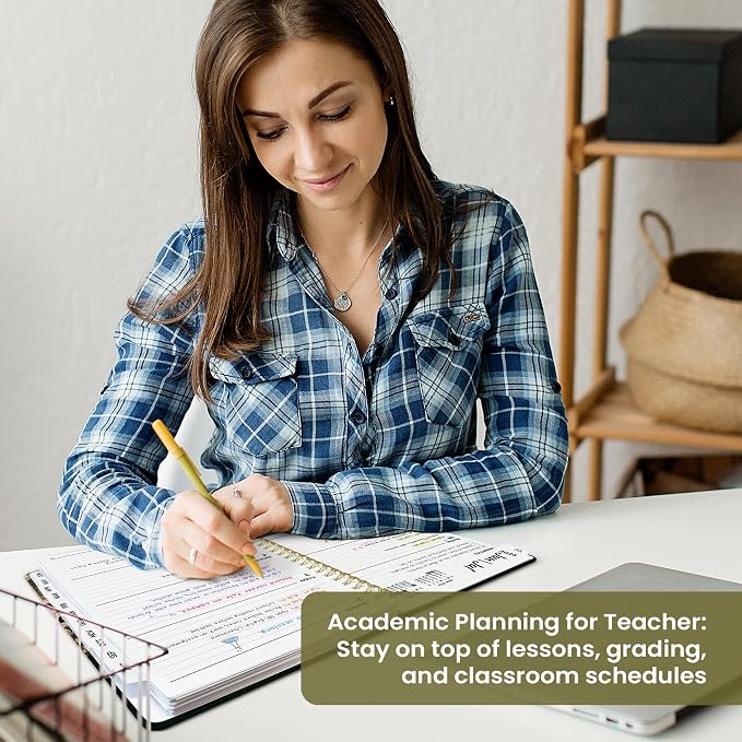 Taja Planner 2026-2027, Jul 2026-Jun 2027 Monthly & Weekly Calendar Planner | 8.5" x 11", Hardcover Academic Calendar, Teacher Student Agenda Book with Tabs, School Office Supplies, Wildwood Fox