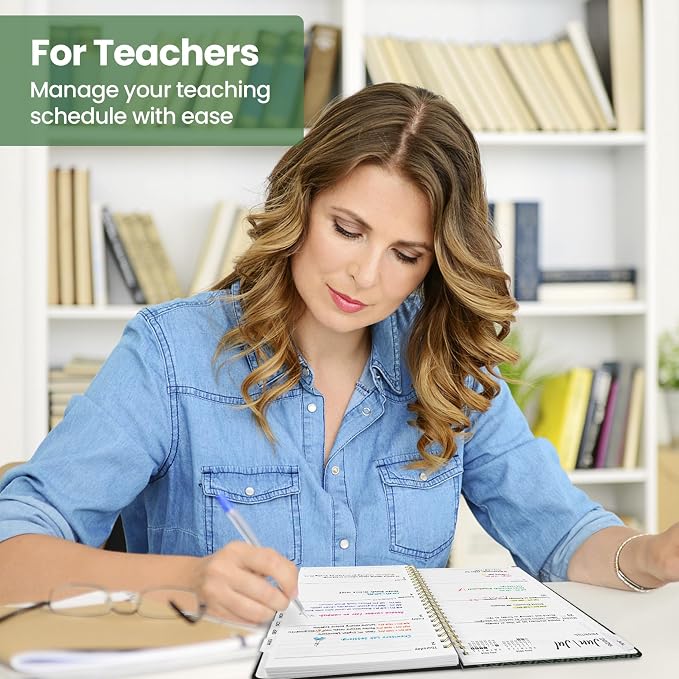 ZOTIA Academic Planner 2026-2027, Monthly & Weekly Jul 2026-Jun 2027 | Forest Lace, 6.3" x 8.5" Calendar Planner for Women, Hardcover Pretty Organizer for Women, School Office Home Supplies