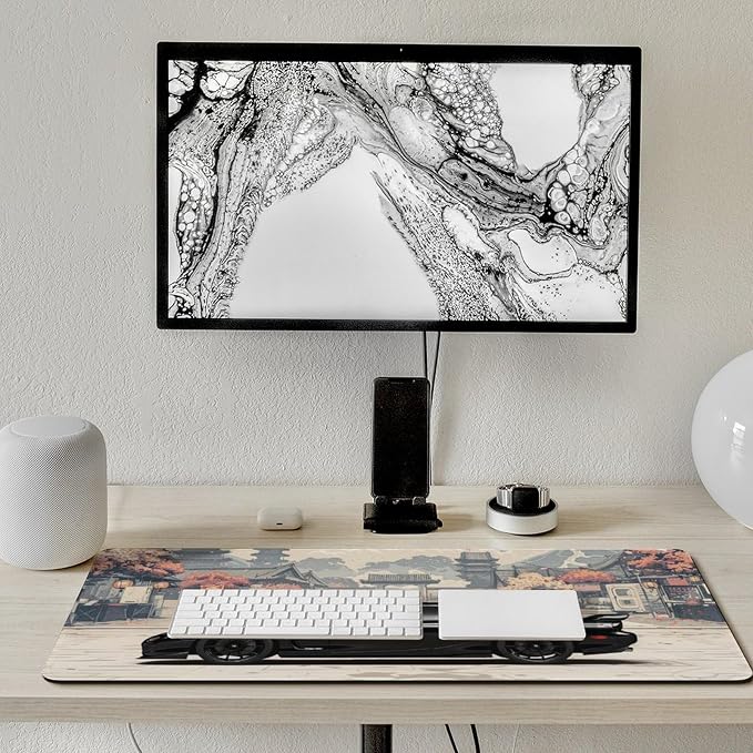 Car Large Mouse Pad Gaming Mousepad Rx7 Cool Black Sport Car JDM Japanese Desk Mat Big Mousepad Extended Keyboard Computer Pad 40X90cm