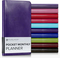 Gallery Leather Pocket Monthly Planner 2026-2027 Acadia Plum