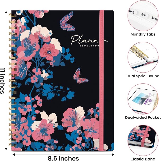 ZOTIA Planner 2026-2027, Jul 2026-Jun 2027 Weekly & Monthly Calendar