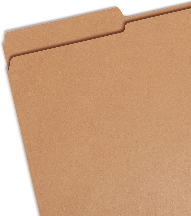 Smead File Folder, Reinforced 1/3-Cut Tab, Legal Size, Kraft, 100 per Box (15734)