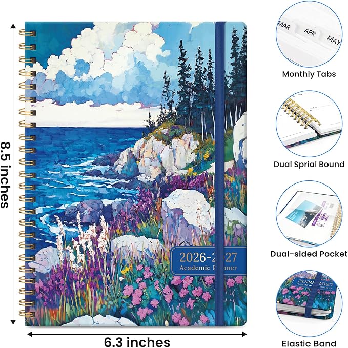 ZOTIA Planner 2026-2027, Jul 2026-Jun 2027 Weekly & Monthly Calendar