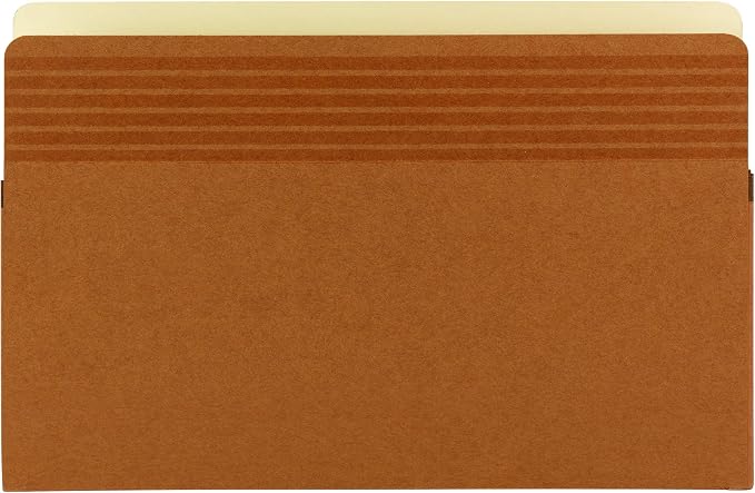 Smead Easy Grip® File Pocket, Straight-Cut Tab, 5-1/4" Expansion, Legal Size, Redrope, 10 per Box (73211) (Pack of 5)