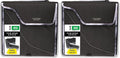 Five Star Zipper Binder, 3 Inch 3-Ring Binder, Expandable Plus Removable Padded Device Case and Expanding File, 700 Sheet Capacity, Includes Multi-Use Strap, Black/Gray (29296IT8) (Pack of 2)