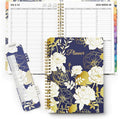 SUNEE 2026-2027 Appointment Book, Quarter-Hourly, Weekly & Monthly - from July 2026 to June 2027, 6.4"x8.3" Academic Planner, Flexible Cover, Note Pages, Bookmark, Spiral Binding, Vintage