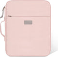 SKYDUE Zipper Binder with Handle, 1.5 Inch 3 Ring, Pink | 550-Sheet Capacity, 5-Tab Dividers Expanding File Folder with Pockets, Cute Organizer Storage for School Supplies