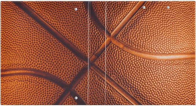 3 Ring Binder Basketball 1.5 Inch Three Ring Binder | Cute Binder with 3 Storage Pockets for Women School Office Supplies