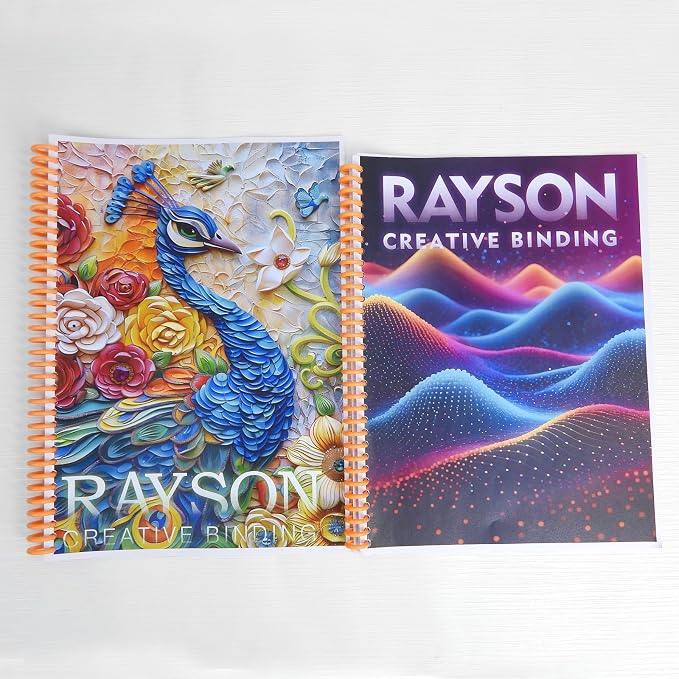 Rayson PROC1230OR Click Binding Spines, 3:1 Pitch, 1/2" Diameter, 90 Sheets Binding Capacity, Orange, 30/Box