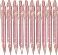 STREADVE Personalized Custom Pens 20 Engraved Writing Pen with Name Logo, Customized Promotional Items Stylus Pen Gifts for Women Realtor Nurse Wedding Business, Rose Gold