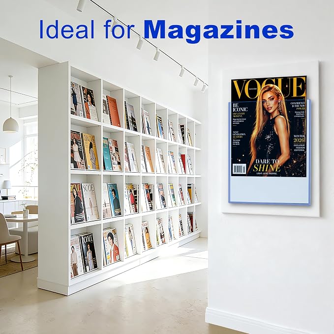 10ct 9“x11.5” Magazine Toploaders - Rigid Clear Protectors for Collectible | Protect Magazines from Scratches, Dust and Moisture, Rigid Clear Holders Keep Collectibles Flat & Clean, Storage and Display