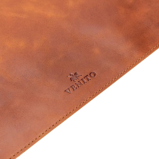 Premium Leather Desk Mat (36 X 19 inch) - Large Mouse Mat for Home Office Accessories (Antique Brown)*