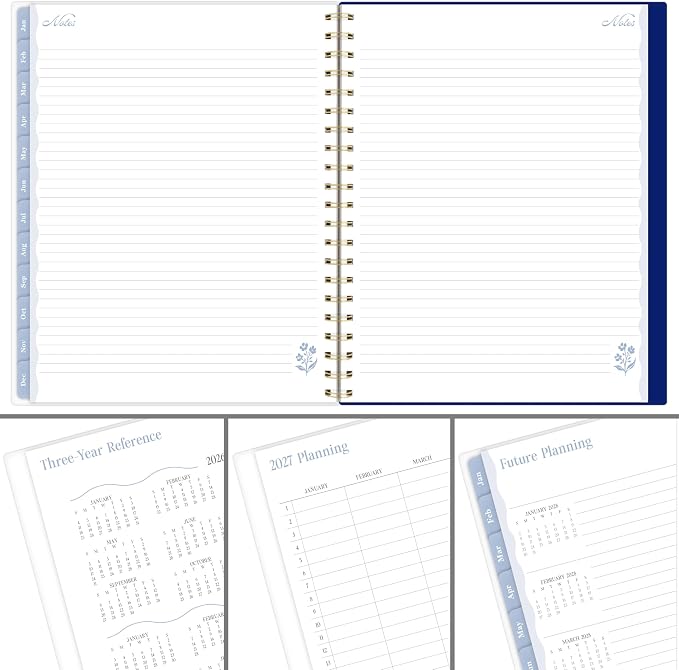 Mead Cambridge 2027 Planner, Weekly & Monthly, 8.5" x 11", Cherrywood Lane, Everly Floral (CL23-905-27)