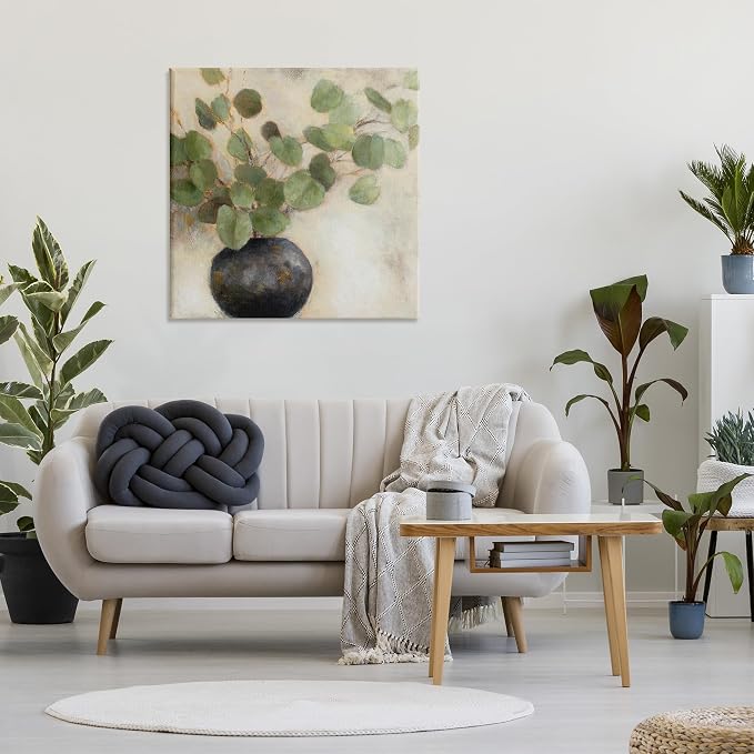 Stupell Industries Green Potted Eucalyptus, 36 x 36 Inch Canvas Wall Art | Stupell Industries · By Lanie Loreth · Ready to hang · High quality inks · Made in USA