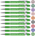 Qingxily Up to 300 Pcs Custom Pens Bulk Personalized Pens with Free Engraving Customized Stylus Ballpoint Pens with Your Name Text Message for Business Graduation Anniversaries-12 Pcs