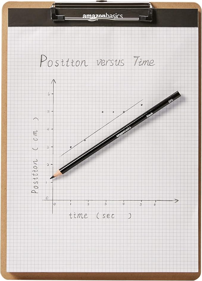 Amazon Basics Hardboard Office Clipboard, Letter Size, 9" x 12.5", Brown, 30-Pack