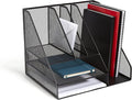 TRU RED Wire Mesh Desk Organizer, 8‑Compartment Accessory Holder – High‑Capacity Desktop Storage for Office Supplies