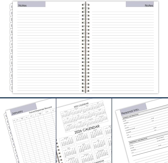 AT-A-GLANCE 2026 Planner Refill, Weekly & Monthly, 7" x 8.75", Medium, Executive, DayMinder, Refill for G545 Line Planners (G5455026)