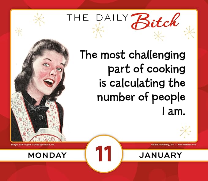 The Daily B 2027 Daily Desk Calendar: Boxed Page-a-Day Humor Calendar with Sarcastic Quotes, Bold Attitude & Snarky Sayings