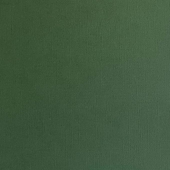 Hunter Green—12x12 Textured Cardstock | 80lb Textured Green Scrapbook Paper | Premium Cardstock for Cricut Cutting | 25 Sheets