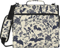 Goth Bats Floral Zipper Binder File Organizer Bag 3 D-Ring | with Shoulder Strap, Holds 500 Sheets & 14in Laptop, 3 Ring Binder for Office Supplies