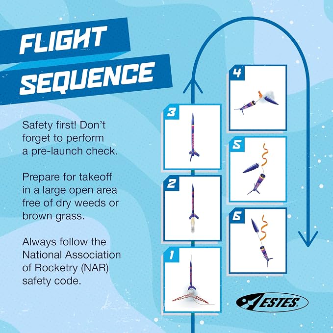 Estes 1754 Bulk Pack of 12 Wizard Rocket-Building Kits, Intermediate Flying-Rocket-Model Kits for Ages 10+, Classroom Science Experiments