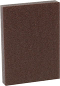 3M Pro-Pad Sanding Sponge, 2.88 x 4 x .5 in, 100 Grit, 54-Pack, Brown | Ideal for use on wood, paint, and metal. Can also be used on plastic and drywall