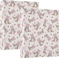 Pink Bow Cowgirl Round Ring Binders 1.5 Inch Doodle Bow Knot 3 Ring Clipboard Binder for Office School Work Supplies File Folder 200 Sheet Capacity 2 Pieces