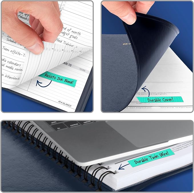AT-A-GLANCE 2027 Appointment Book Planner, Weekly, 13-Month Jan-Jan, 8.25" x 11", Navy (709502027)