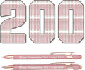 STREADVE 200 Personalized Custom Pens Engraved Writing Pen with Name Logo, Customized Promotional Items Stylus Pen Gifts for Women Realtor Nurse Wedding Business, Rose Gold