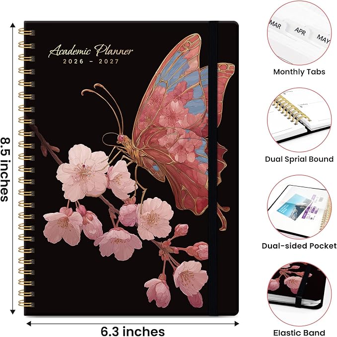 ZOTIA Planner 2026-2027 Weekly & Monthly Calendar Planner Jul 2026-Jun 2027