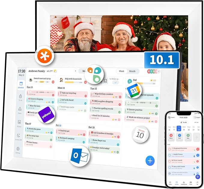 10.1" Smart Digital Calendar Family Planner with Rewards