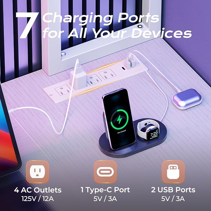 L Shaped Gaming Desk with LED Lights & Power Outlets | Reversible Computer Desk with Storage Shelves & Bag, Large Corner Home Office Desk with Pegboard for Work from Home, White