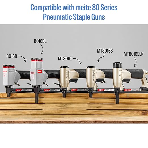 meite 21 Gauge Upholstery Staples, 1/2-Inch Crown with 5/16-Inch Length Galvanized Heavy Duty Staples for Staple Guns MT8016, MT8016S, and MT8016SLN (10,000 Counts)