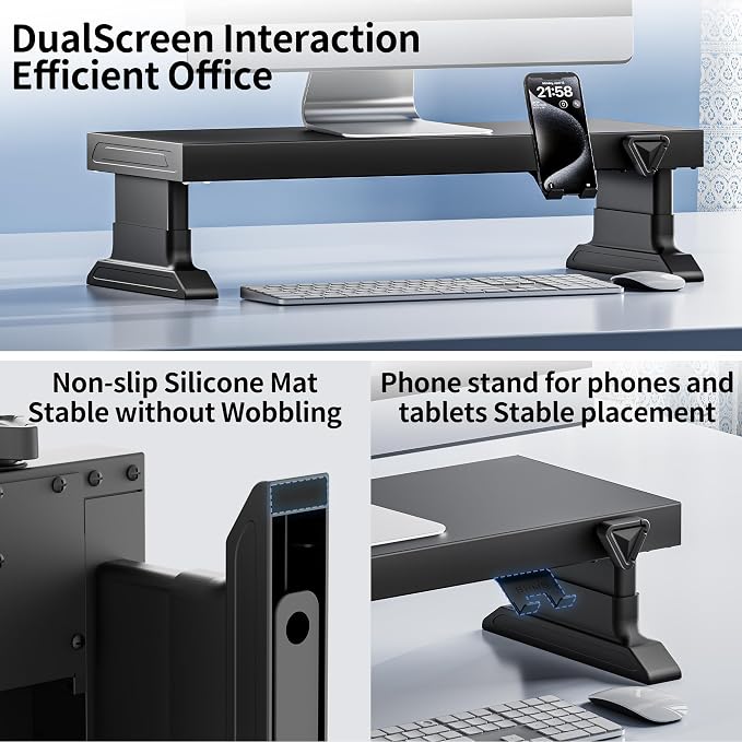 Computer monitor stand (Manually adjustable height, Basic Edition 630)