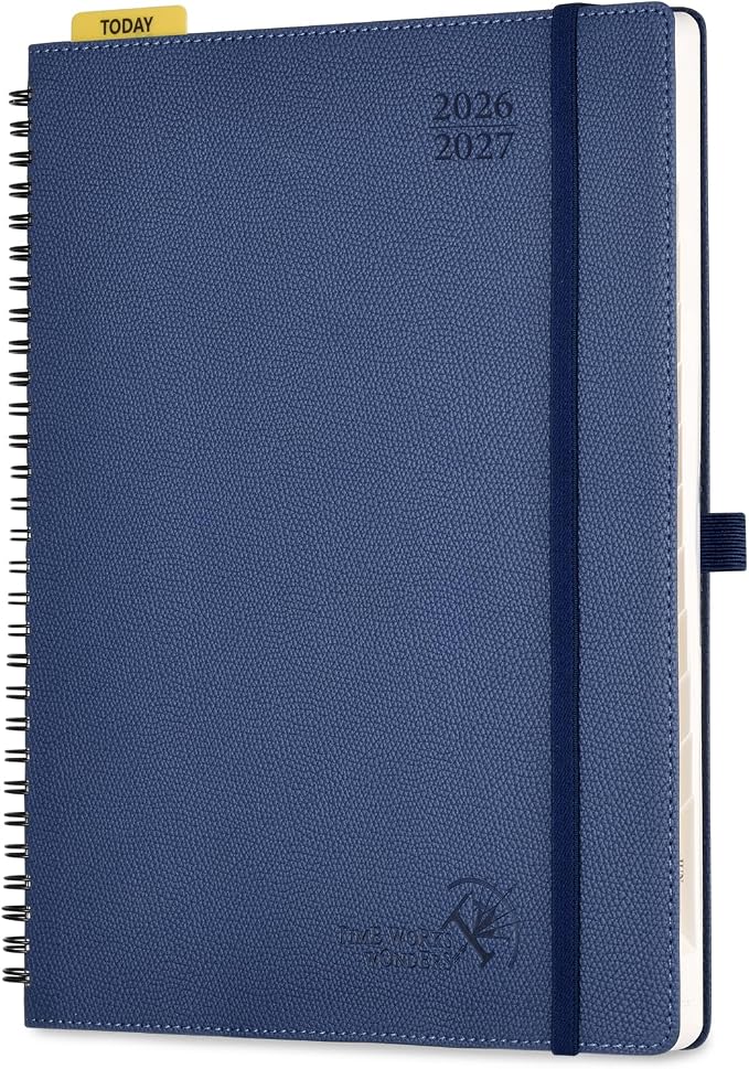 POPRUN Weekly Planner 2026-2027, 8.5" x 10.5" Academic Year Calendar Book