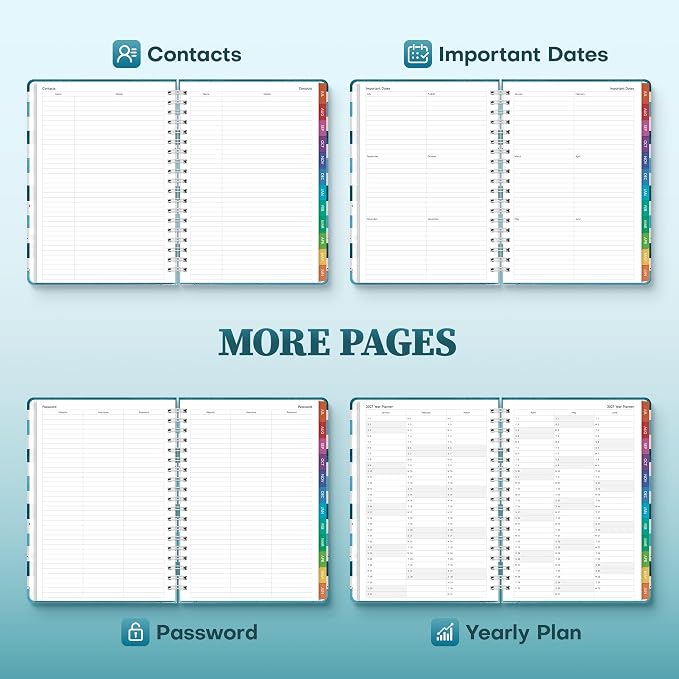 Planner 2026-2027 Weekly & Monthly Academic Planner, 7.4" x 10.2"