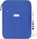 Sooez Zipper Binder Bag, 1 Inch Binders 3 Ring O-Ring, 5-Tab Divider Folder | Expanding File Folder, 500-Sheet Capacity Three Ring Binder, Organizer Storage Student School Classroom Supplies, Dark Blue