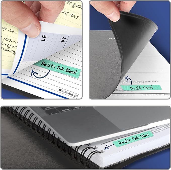 AT-A-GLANCE 2027 Appointment Book Planner, Weekly & Monthly, 13-Month Jan-Jan, 8" x 10", QuickNotes, Black (76010527)