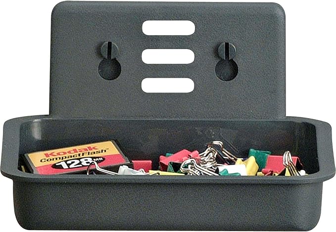 Officemate Verticalmate Cubicle Utility Tray, 5.5 x 3 x 3.375 Inches, Charcoal (29062)