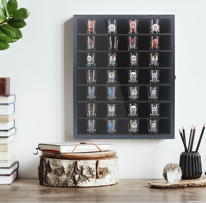 FramePro Shadow Box Frame 16x20 with Removable Shelves, Deep Memory Box Display Case for Collector, Keepsake Coins Military Medals Pins Wedding Flowers Black