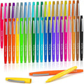 Lelix 40 Colors Felt Tip Pens, Medium Point Felt Pens, Assorted Colors Markers Pens For Journaling, Writing, Note Taking, Planner Coloring, Perfect as Art Office and School Supplies