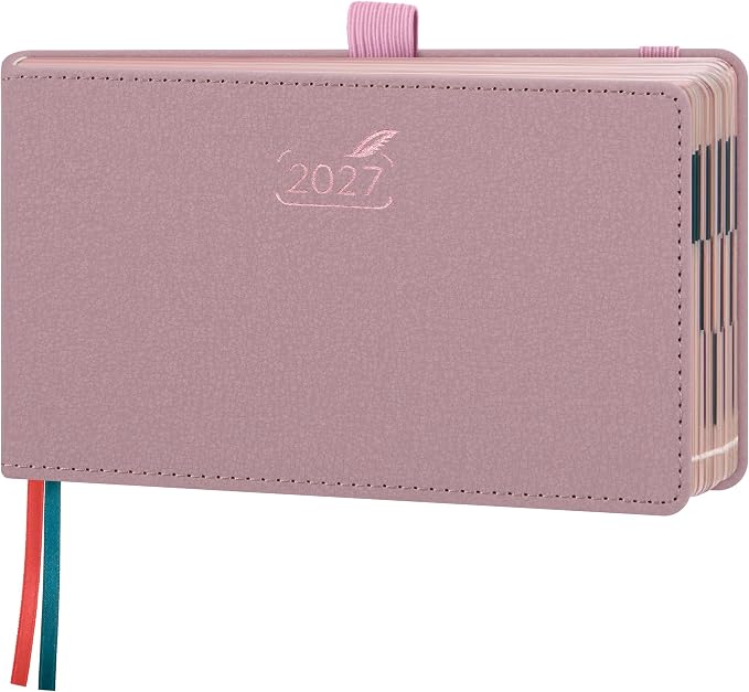 BEZEND Pocket Calendar 2027, Weekly Monthly Planner for Purse (6.5"x3.75")