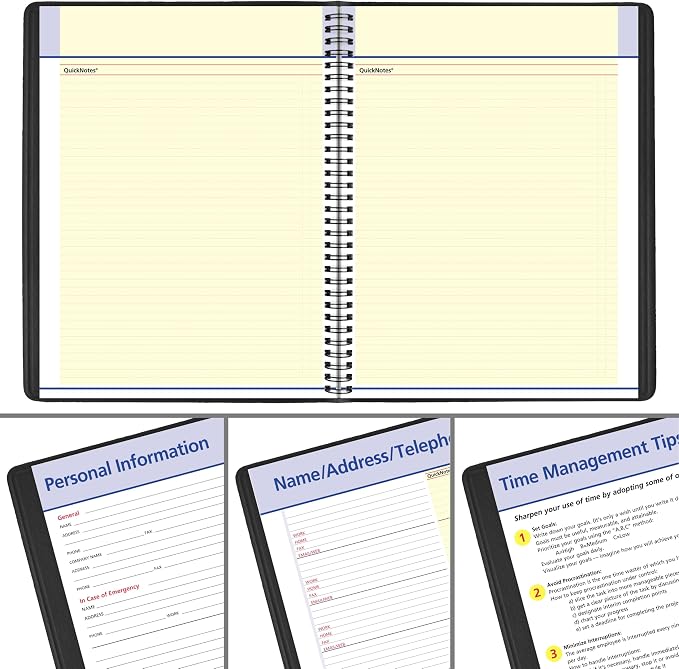 AT-A-GLANCE 2027 Planner, Monthly, 8.25" x 11", QuickNotes, Black (76060527)